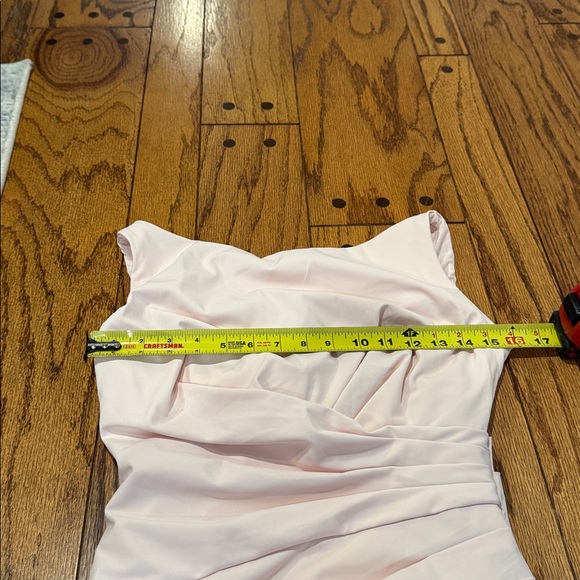 NWT Popilush Shapewear Boatneck Draped Sculpting Maxi Dress Baby Pink Size Small - Picture 10 of 11